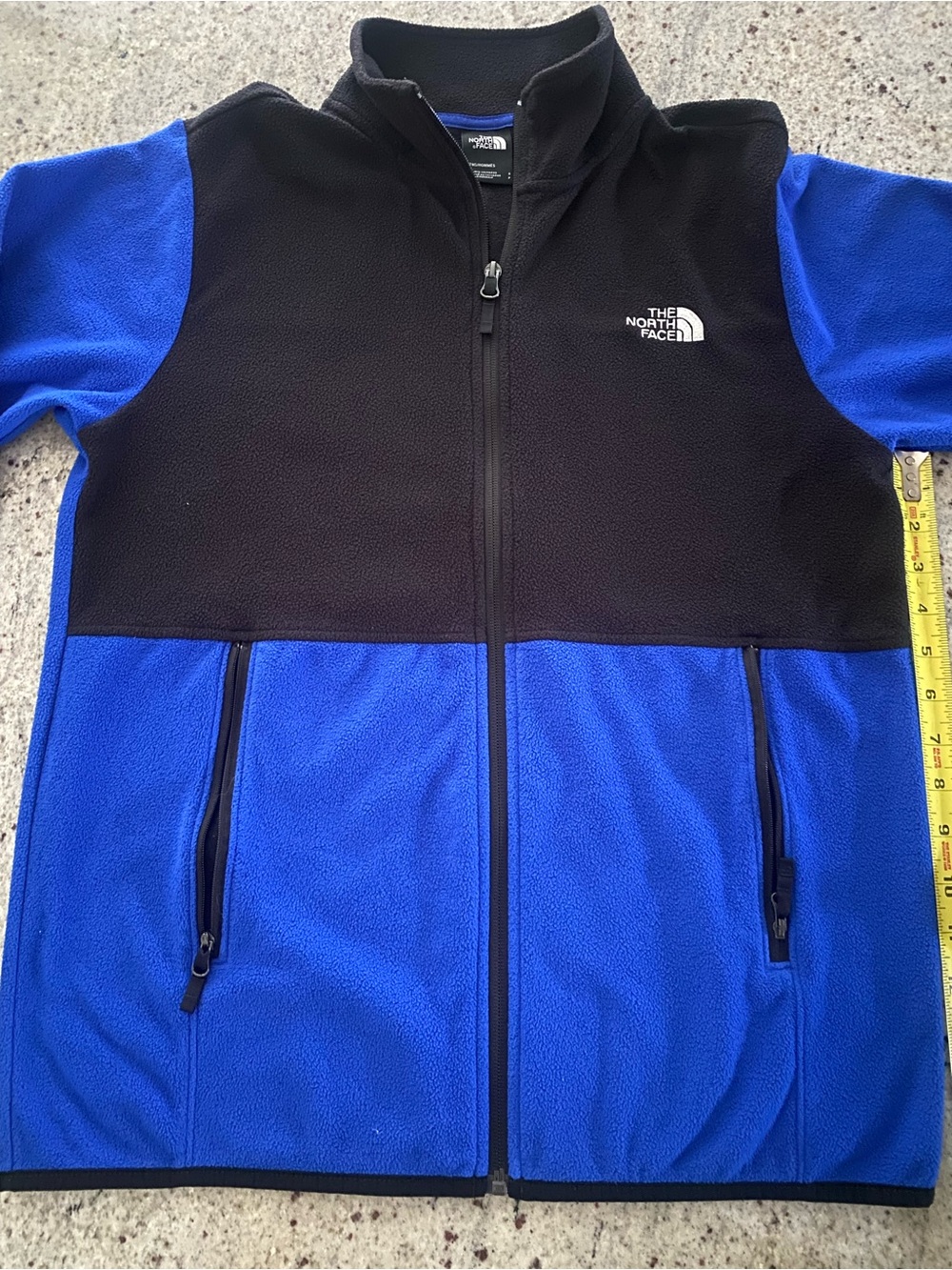 The North Face Kids Blue and Black Full-Zip Fleece Jacket